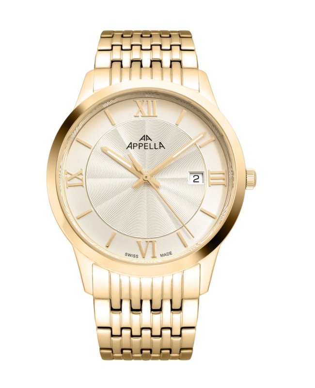Ceas Appella, L12005.1161Q, 41 mm, silver - gold