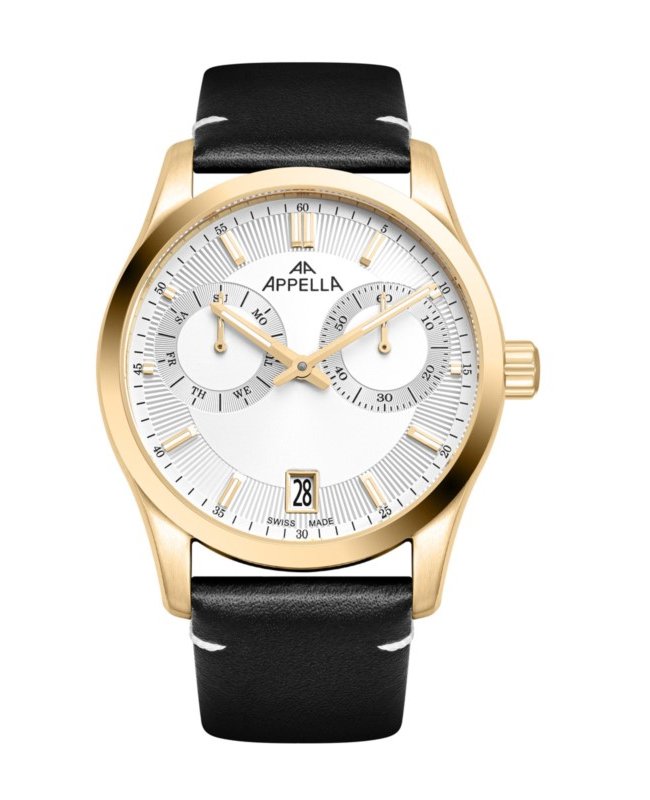 Ceas Appella, L70009.1213QF, 40 mm, gold