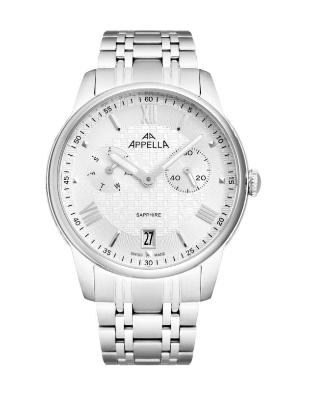 Ceas Appella, L70008.5163QF, 42 mm, silver