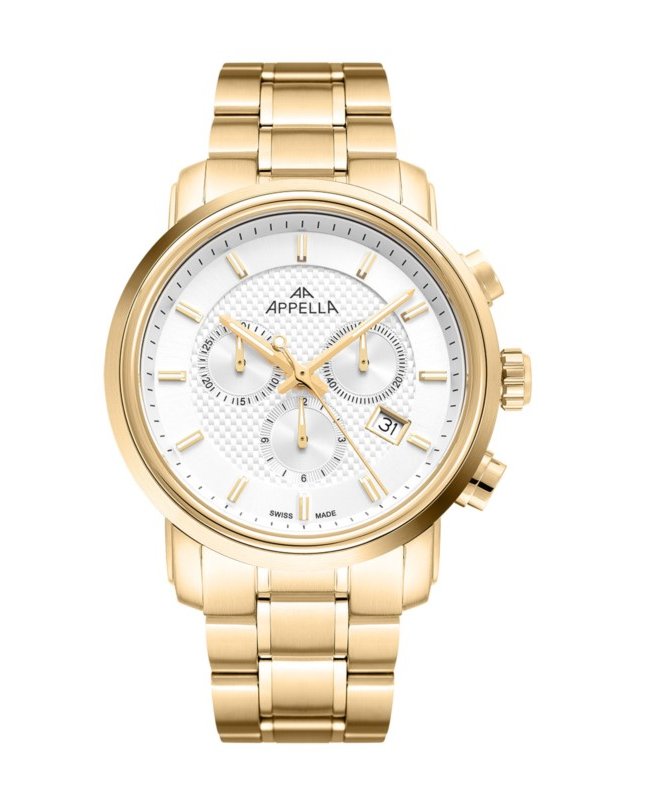 Ceas Appella, L70001.1113CH, 43 mm, gold