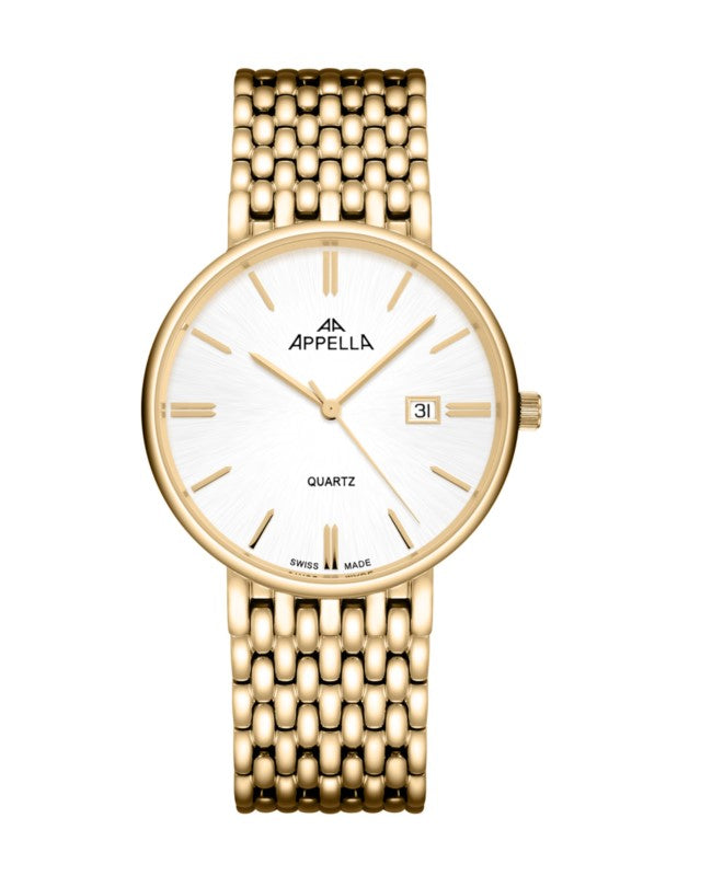 Ceas Appella, L12007.1113Q, 37,5 mm, gold