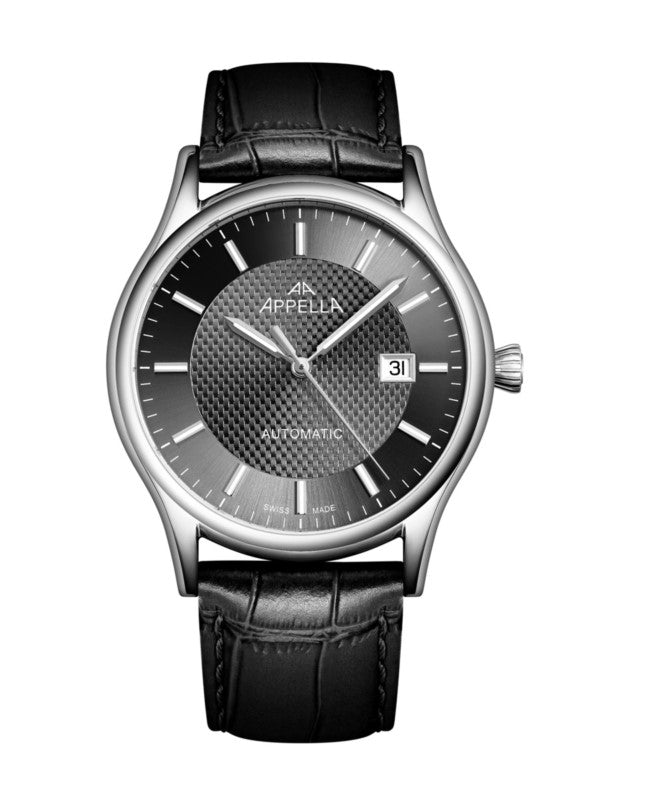 Ceas Appella, L70013.5216A, 42 mm, silver, capac spate cu sticlă de safir antireflex