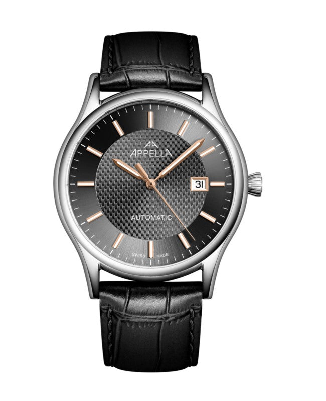 Ceas Appella, L70013.52R6A, 42 mm, silver, capac spate cu sticlă de safir antireflex