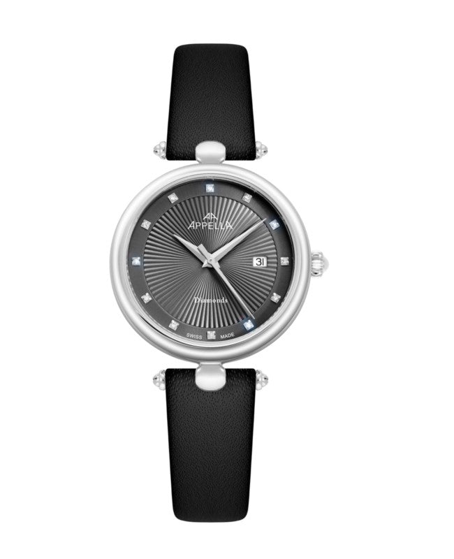 Ceas Appella, L50002.5247DQ, 31 mm, silver
grey, cadran cu diamante (12 pietre)