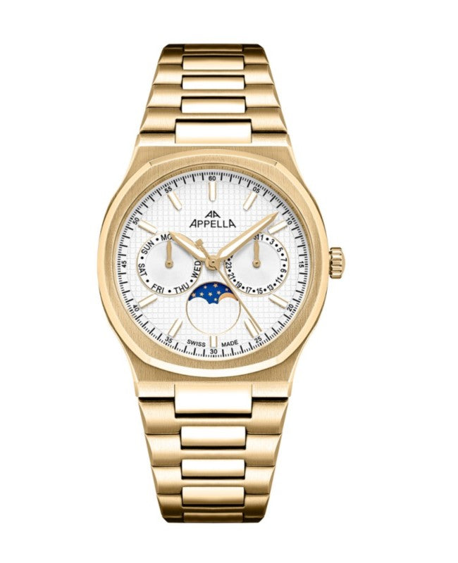 Ceas Appella, L32006.1113QF, 36,5 mm, gold