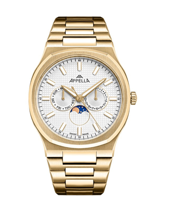 Ceas Appella, L12006.1113QF, 43 mm, gold