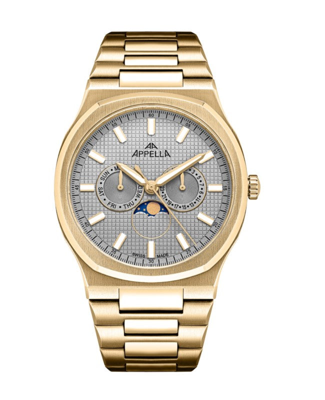 Ceas Appella, L12006.1117QF, 43 mm, gold