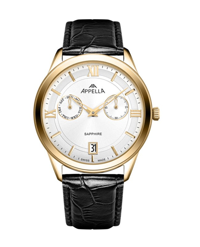 Ceas Appella, L70014.1263QF, 42 mm, gold