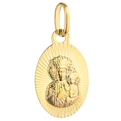 Medalion Aur 14k cu Fecioara Maria si Iisus Hristos