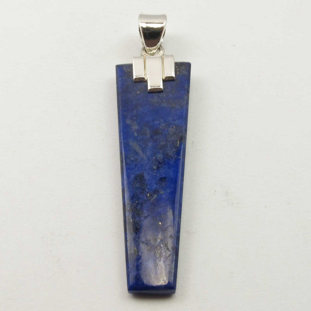 Pandantiv Argint 925 cu Lapis Lazuli 4.9 cm lungime