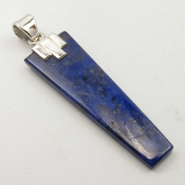 Pandantiv Argint 925 cu Lapis Lazuli 4.9 cm lungime