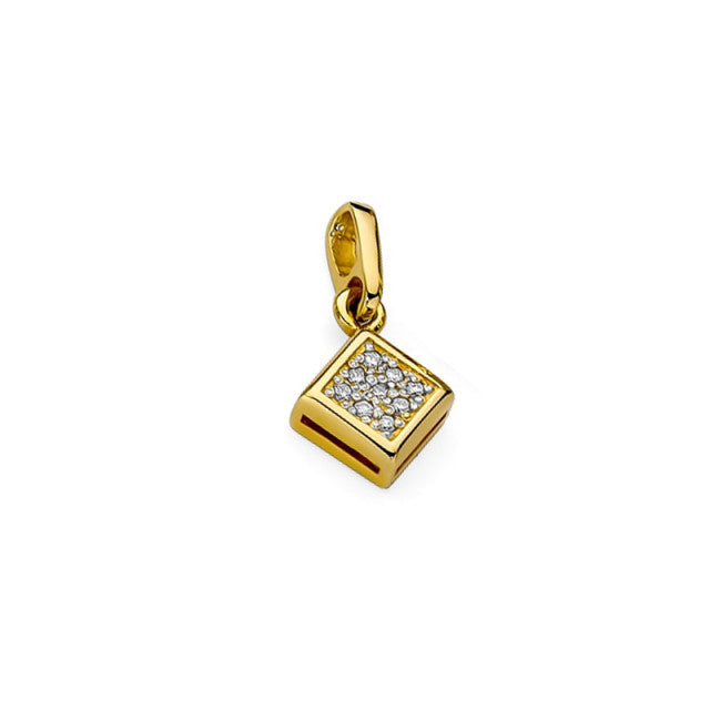 Pandantiv Aur 14 K cu Diamante 0.045 ct