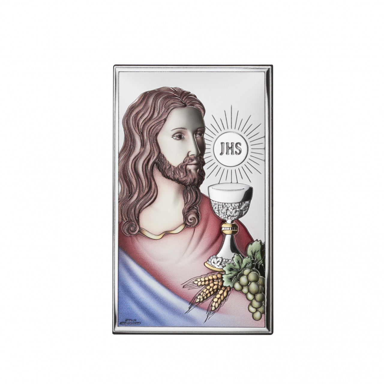 Tablou Iisus Hristos Argint 925 6.5x11cm Color