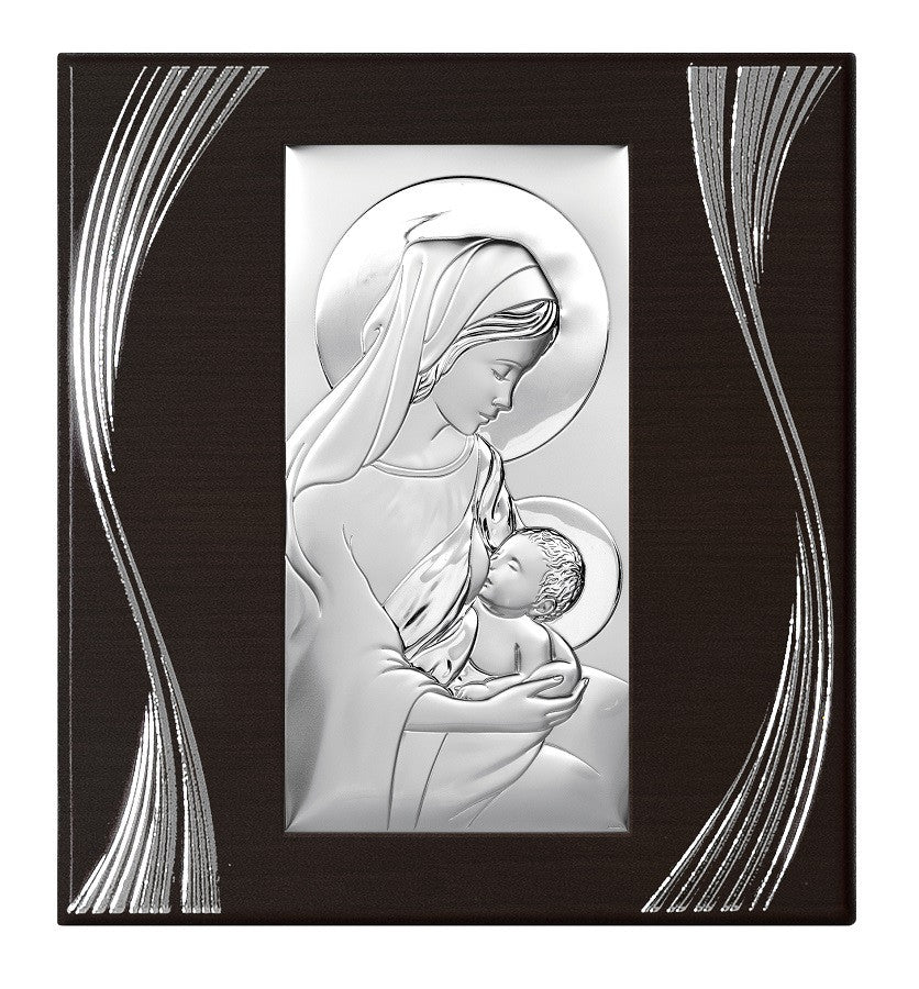 Tablou Maica Domnului cu Pruncul Argint 925 28x30.5 cm