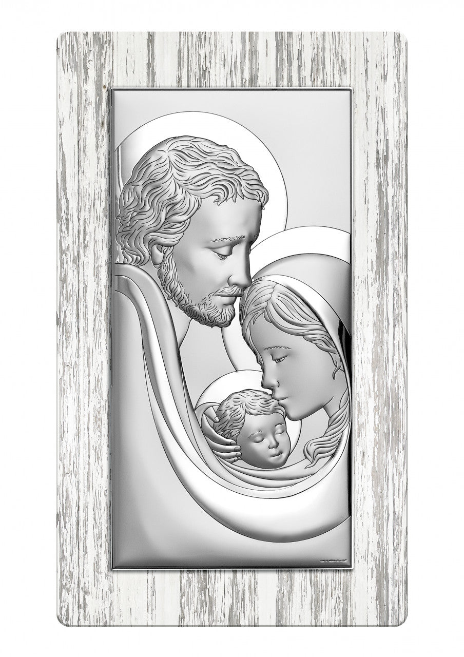 Tablou Sf. Familie din Argint 925 10x17 cm