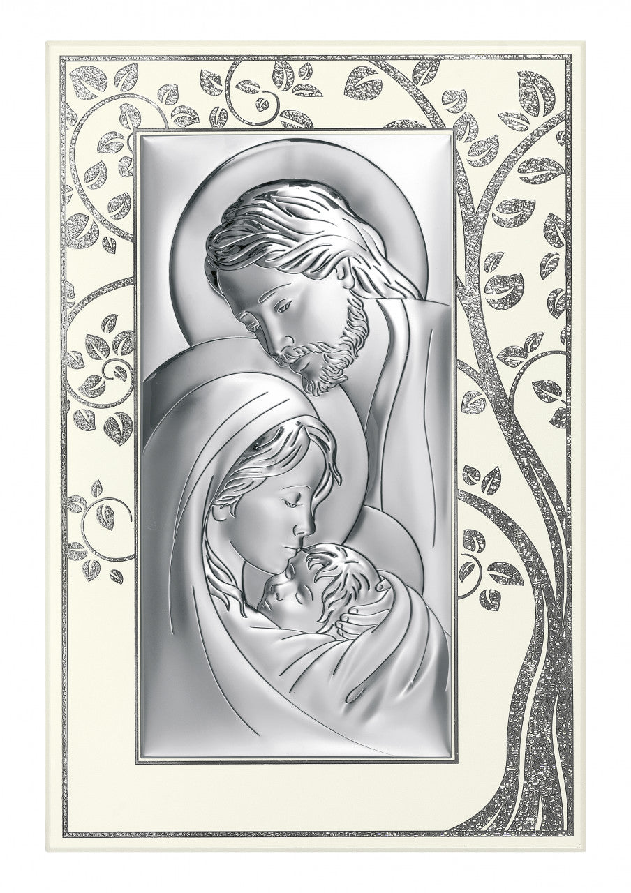 Tablou Sf. Familie din Argint 925 21x31 cm