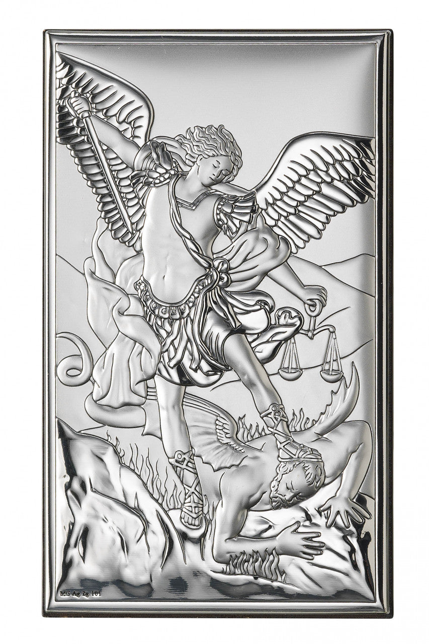 Tablou Sfantul Arhanghel Mihail Argint 925 9x15cm