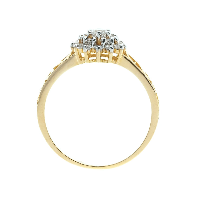 Inel Aur 8K Model Floral Ajourat