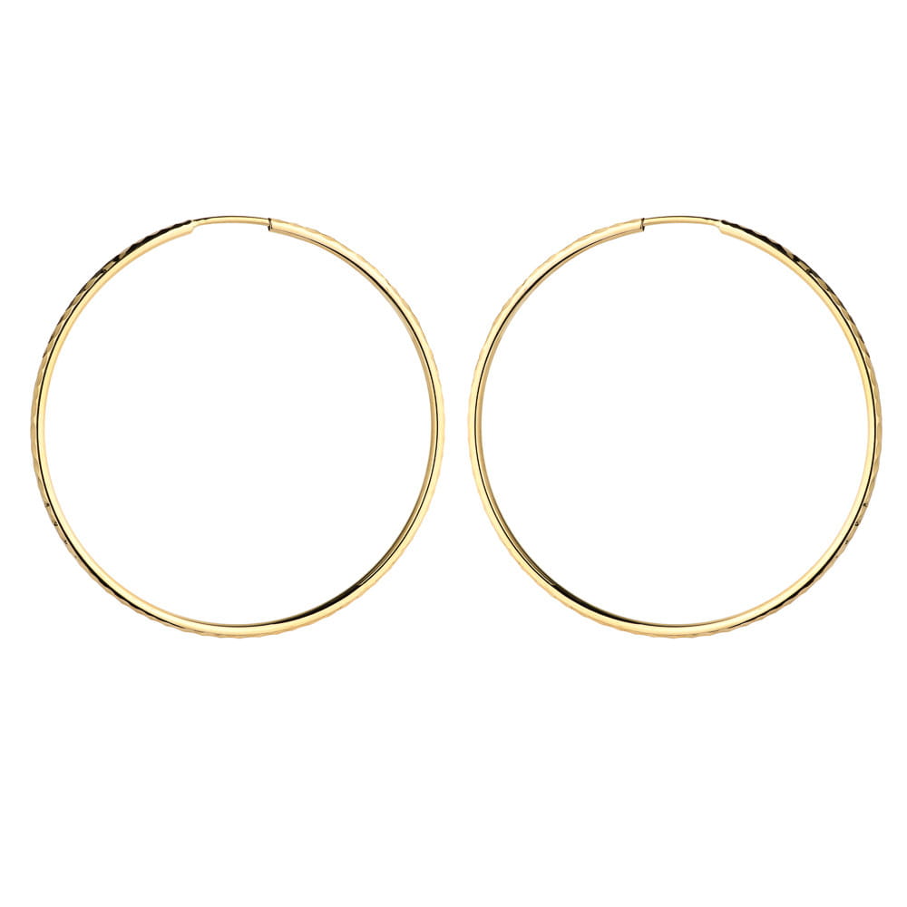 Cercei Rotunzi Aur 14K 3.3 cm - Eleganță Atemporală