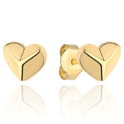 Cercei Aur 14k cu Inima 3D
