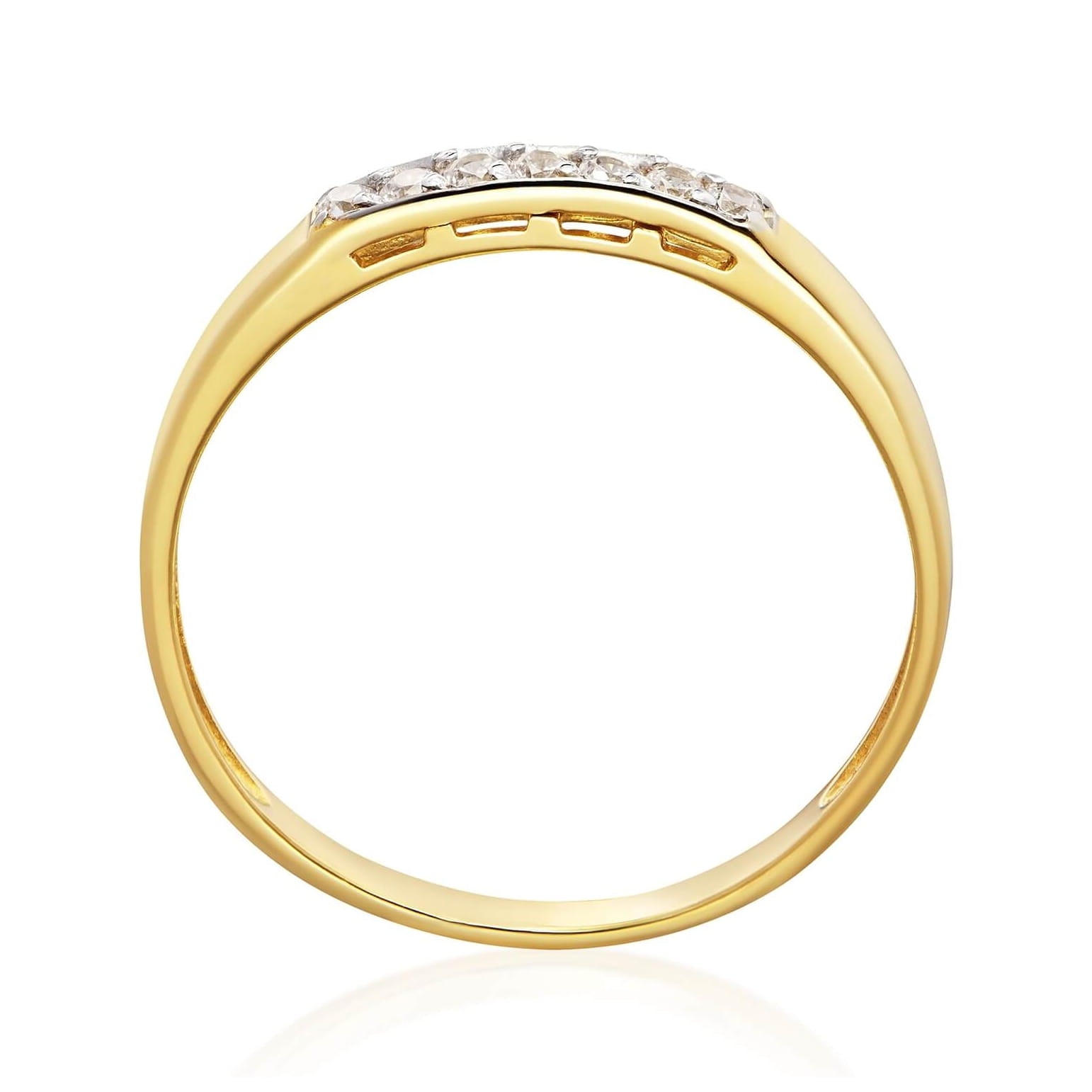 Inel Aur 8K cu Zirconii - Eleganță Strălucitoare