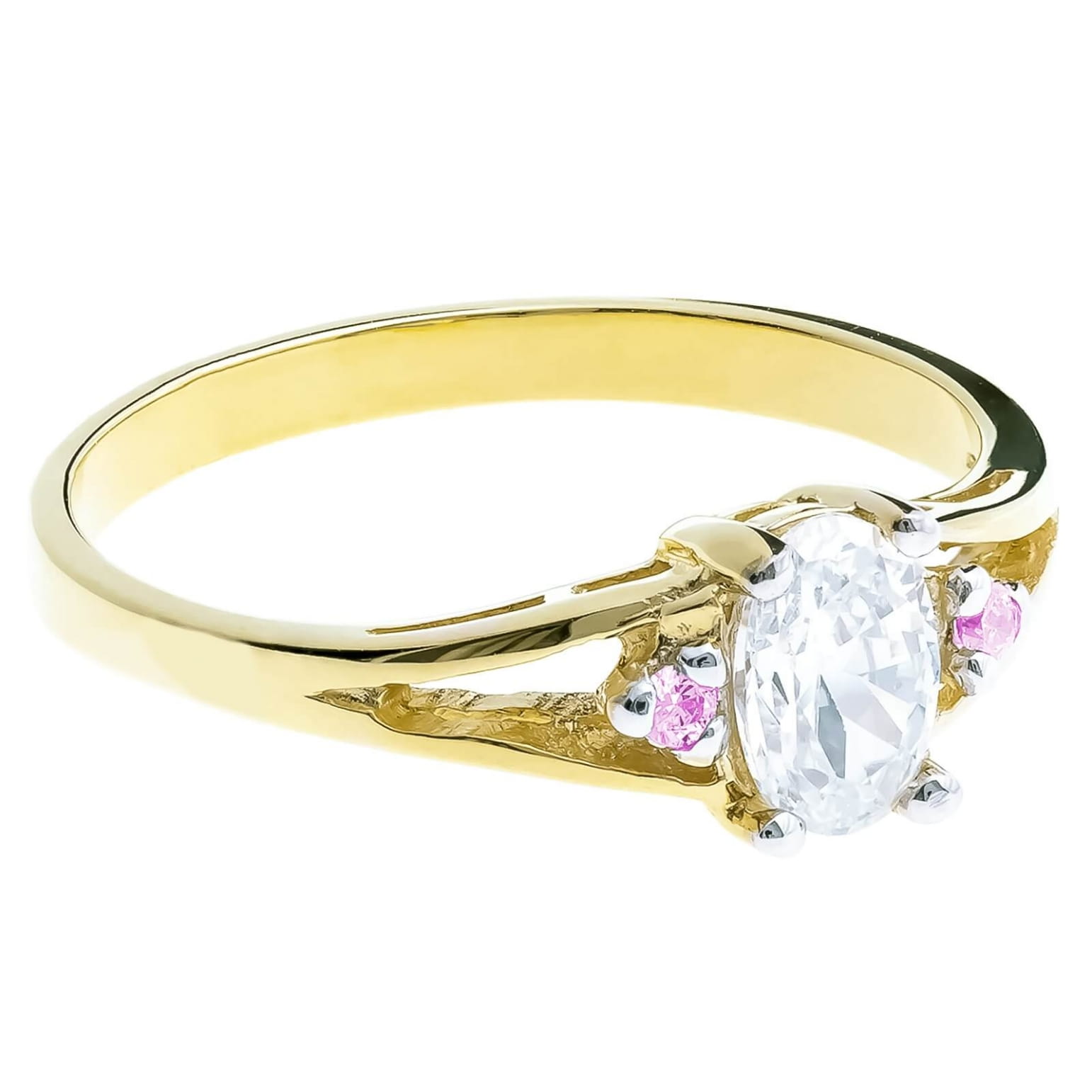 Inel Aur 8K cu Marquise și Zirconiu - Eleganță Clasic