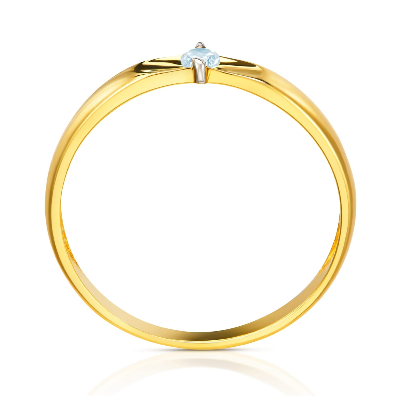 Inel Aur 8K Cu Model Sculptat - Eleganță Simplă