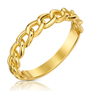 Inel aur 8K - CRAZY CHAIN