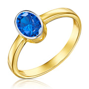 Inel simplu cu safir din Aur 8K 3.1649f