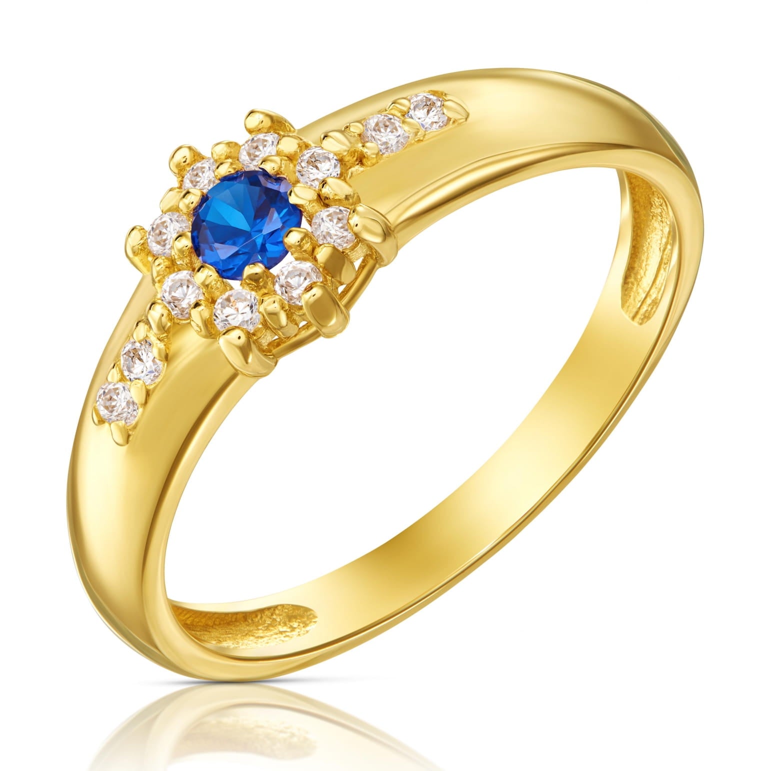 Inel Flower din Aur 8K cu Zirconiu 3.1618f