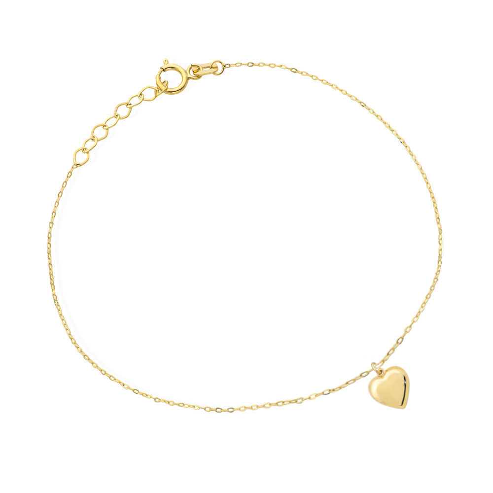 Bratara Lant cu Inima- Aur 14k