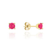 Cercei Aur 14k cu Zirconii Roz