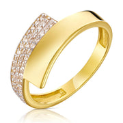 Inel de aur 14k cu zirconii