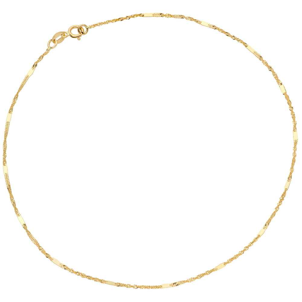 Brățară din Aur, Model Singapore, cu Plăcuță