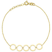 Bratara Lant cu Cerculete- Aur 14k