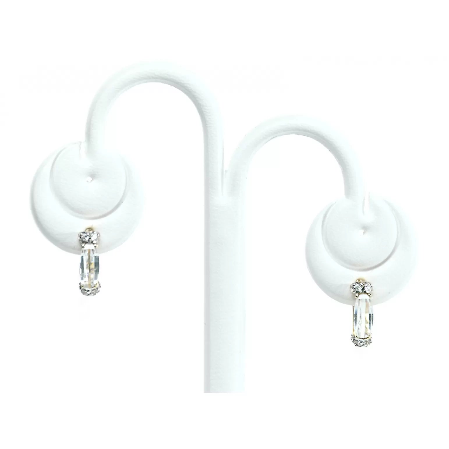 Cercei Aur 8K cu Piatră Mare, Design Imperial