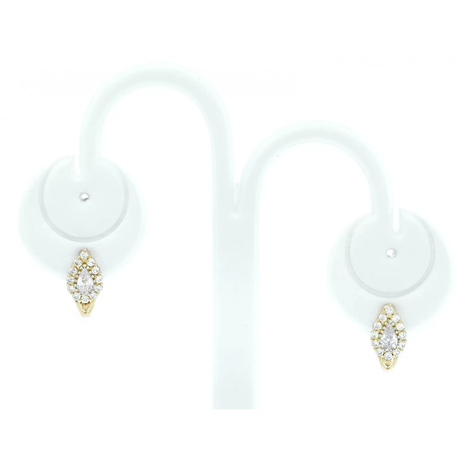 Cercei Aur 8K Rafinați cu Pietre Albe 3.2301