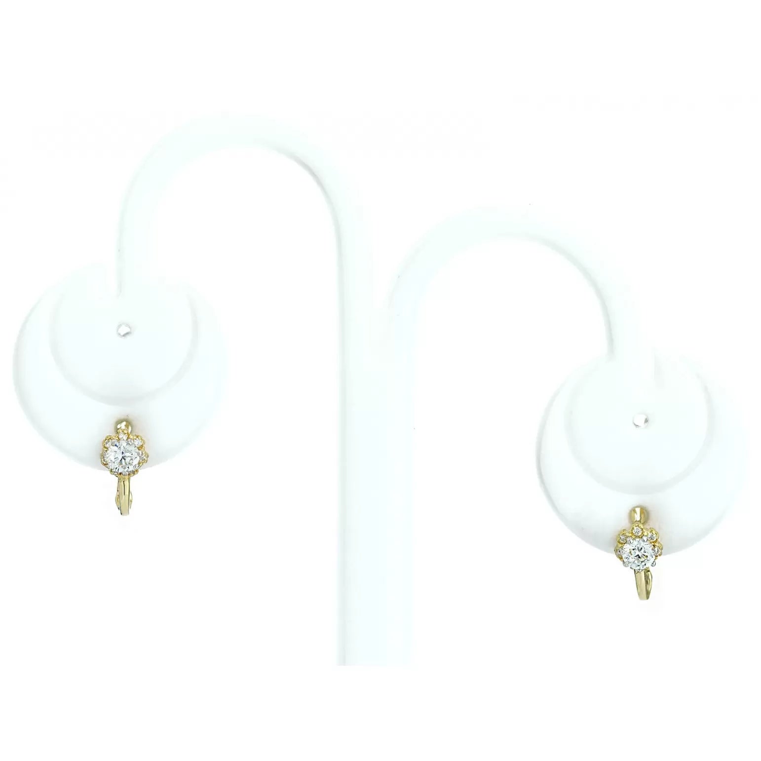 Cercei Aur 8K Floare cu Zirconiu 3.2382