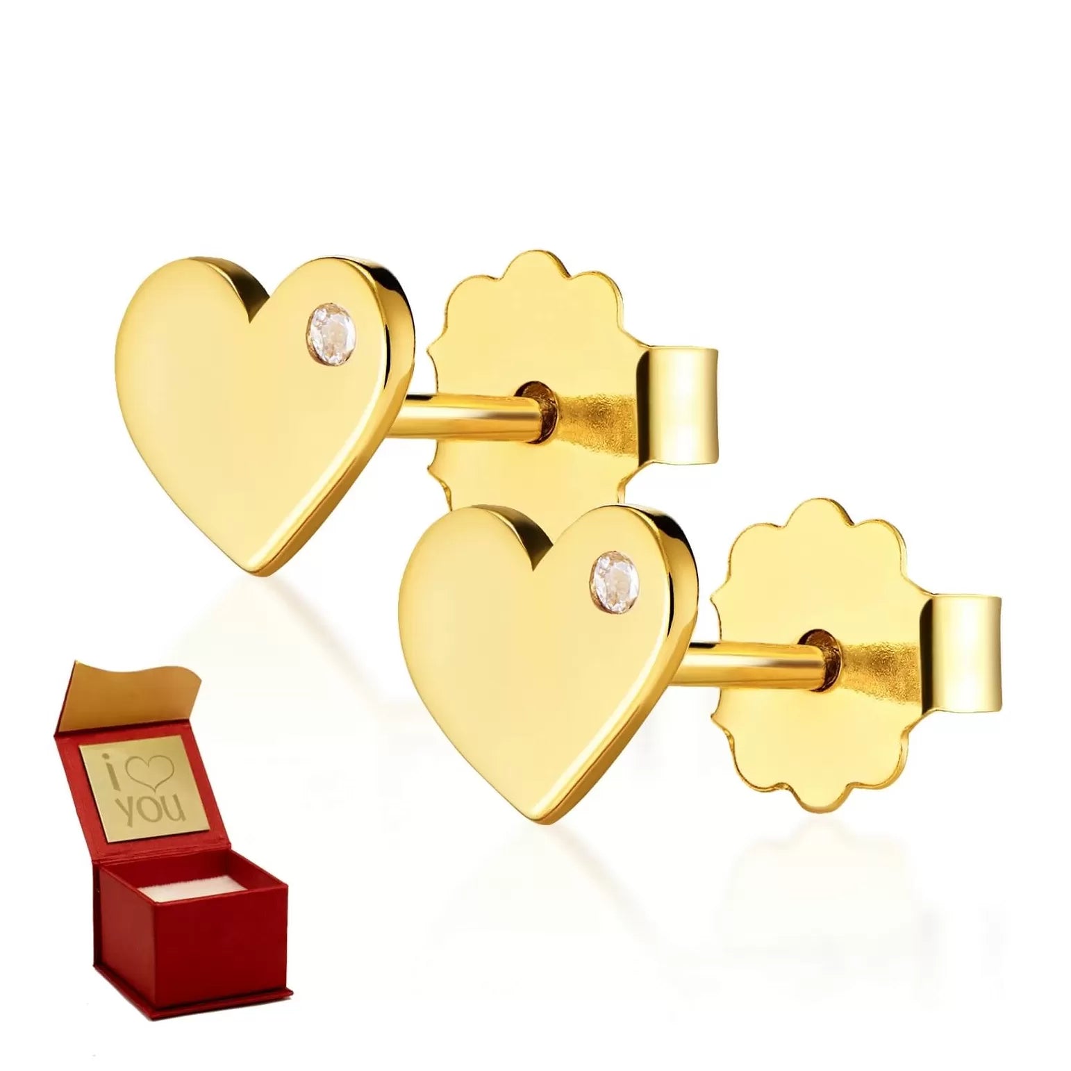 Cercei Aur 8K "Dragoste Eternă" Little Things