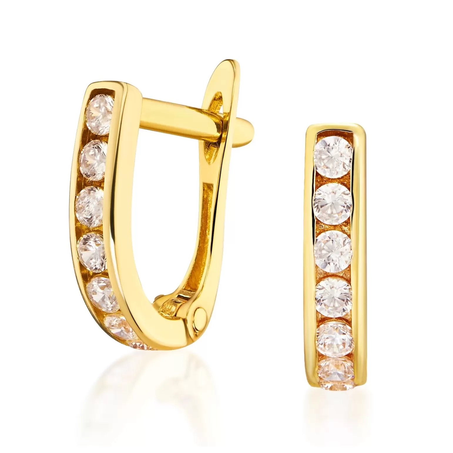 Cercei Aur 8K Dróżki Sparkle 1.141