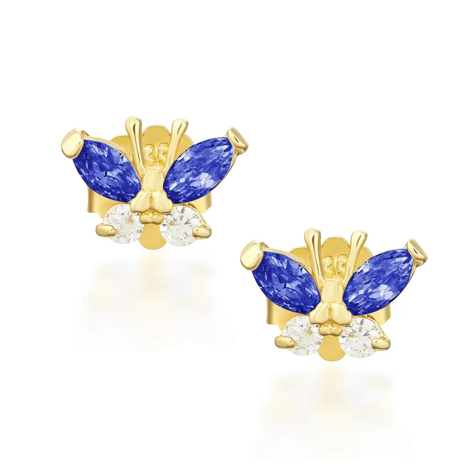 Cercei Fluturi Albaștri din Aur 8K 1.158n