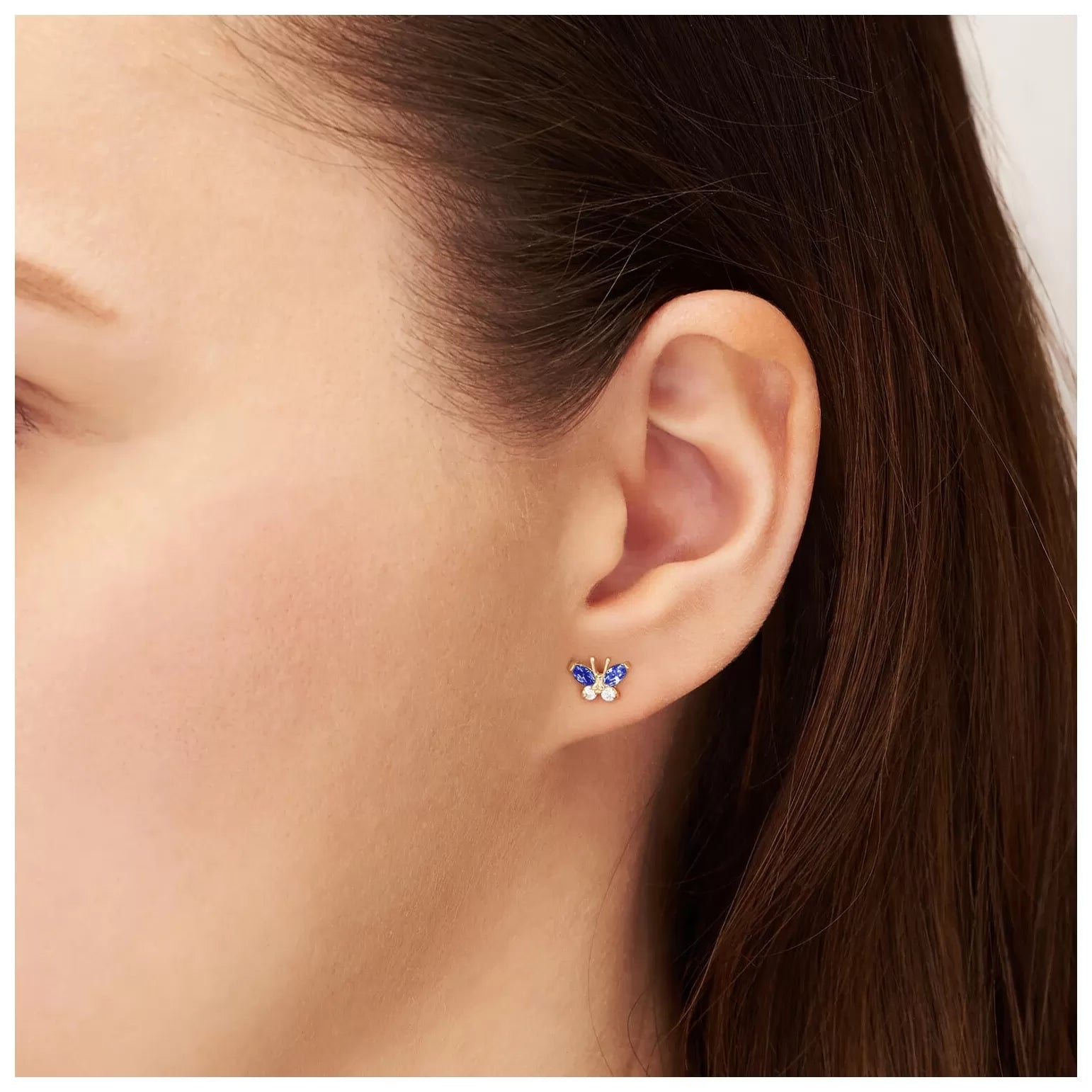 Cercei Fluturi Albaștri din Aur 8K 1.158n