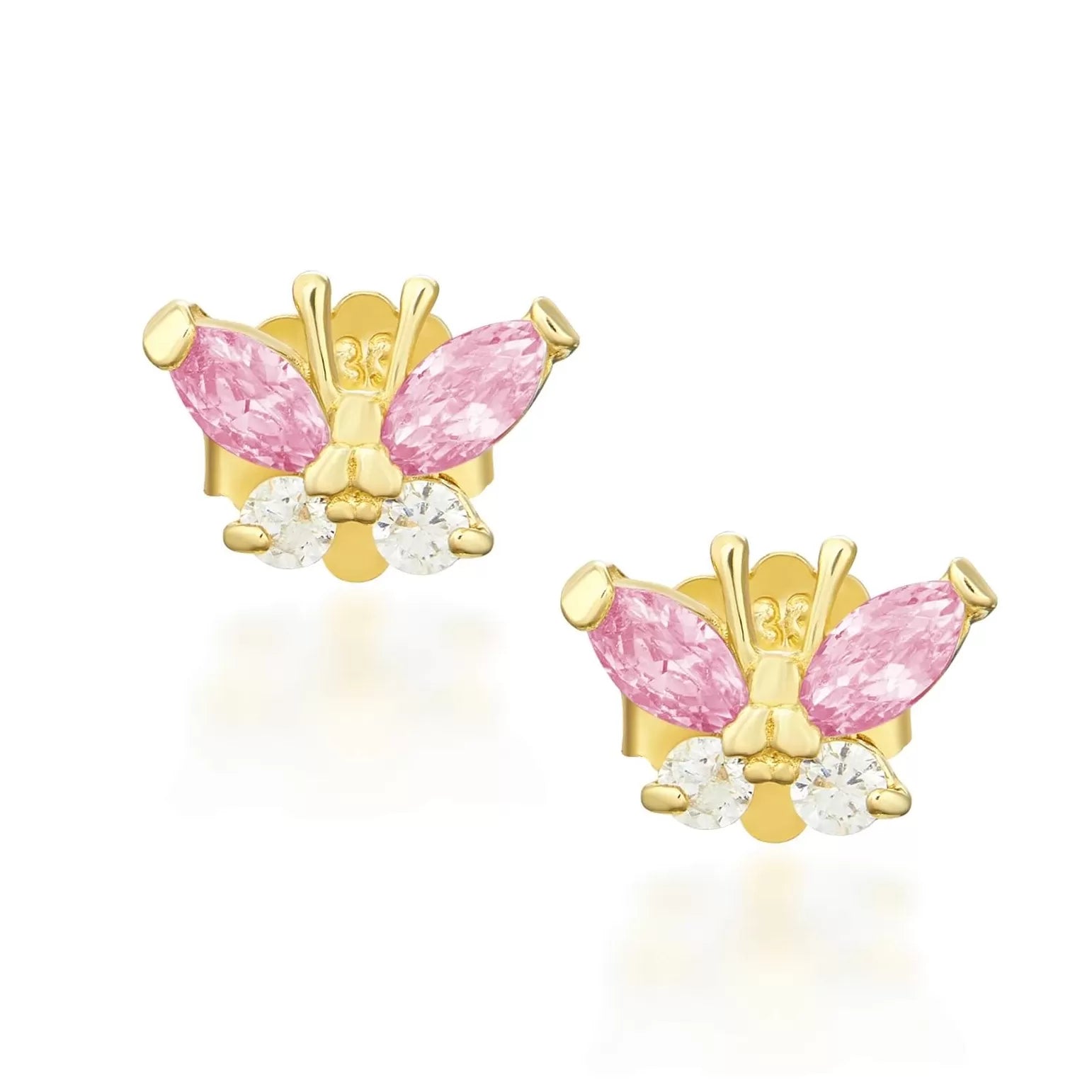 Cercei Fluturi Roz din Aur 8K 1.158r