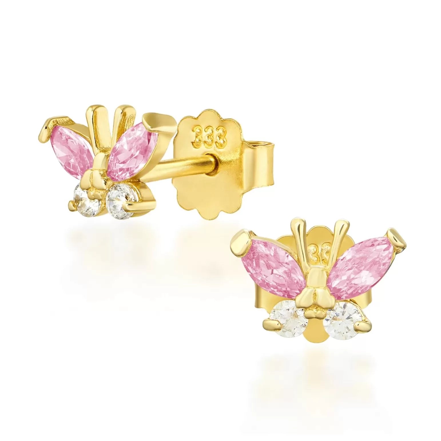 Cercei Fluturi Roz din Aur 8K 1.158r