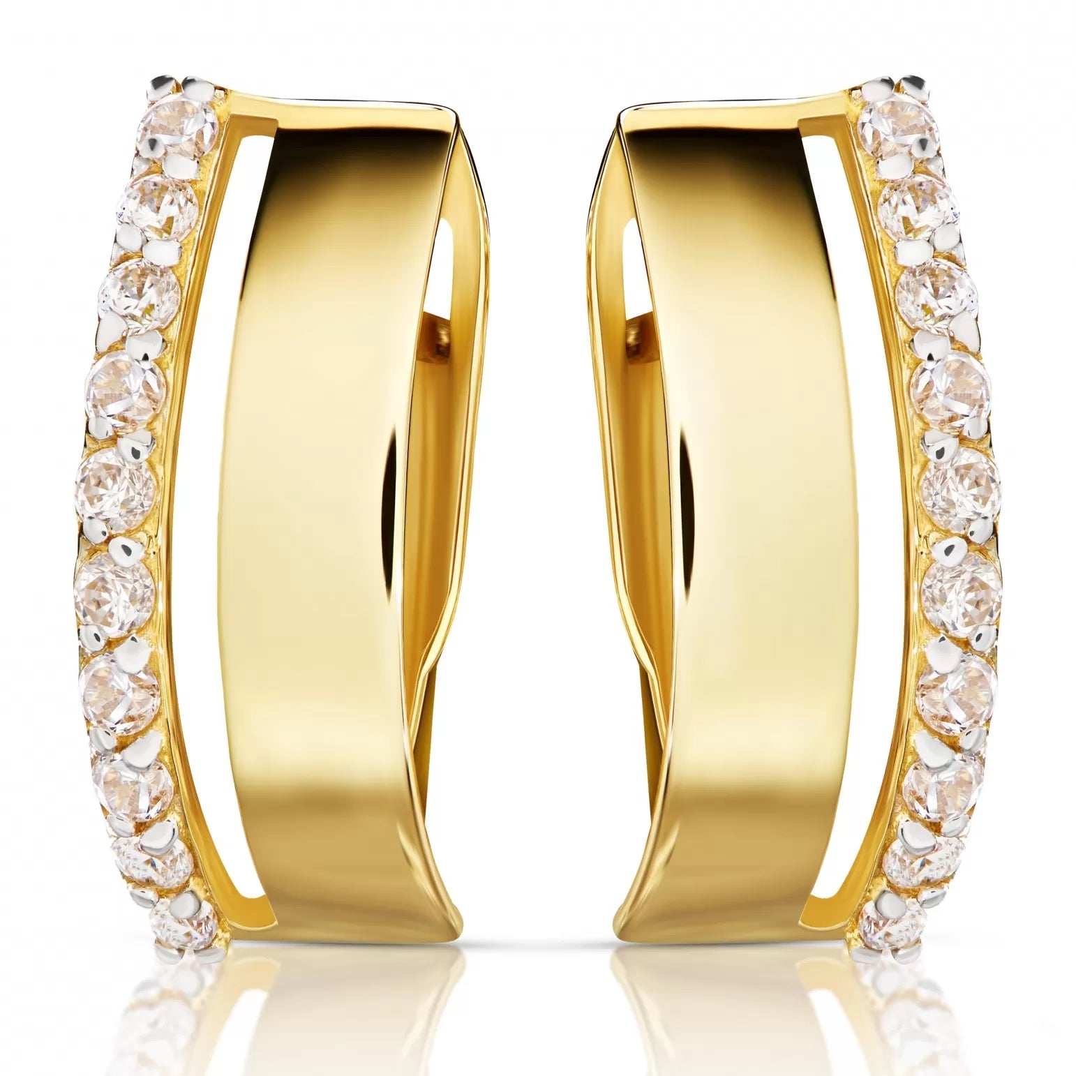 Cercei din Aur 8K Lana cu Zirconiu