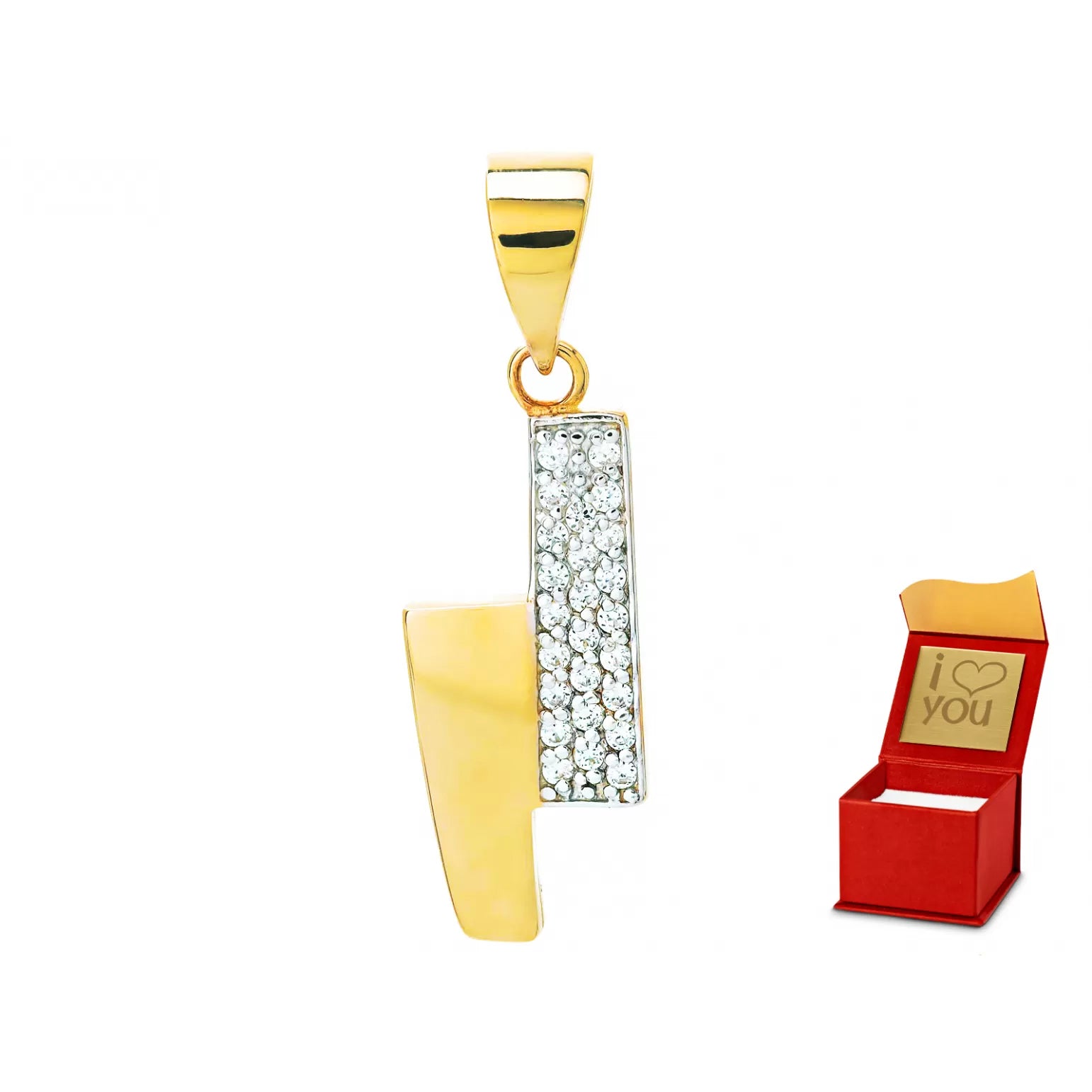 Pandantiv Aur 8K cu Zirconii