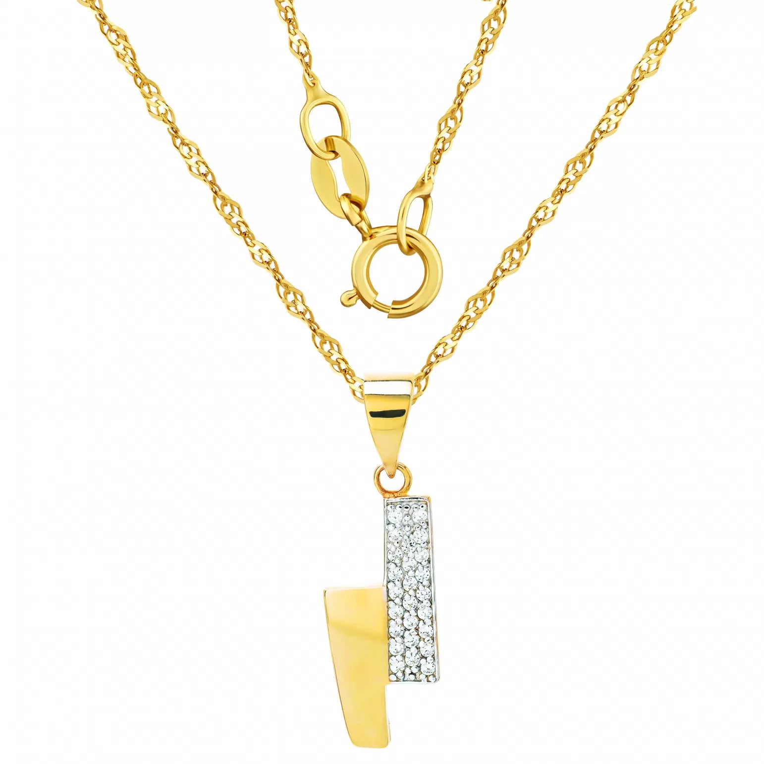 Pandantiv Aur 8K cu Zirconii