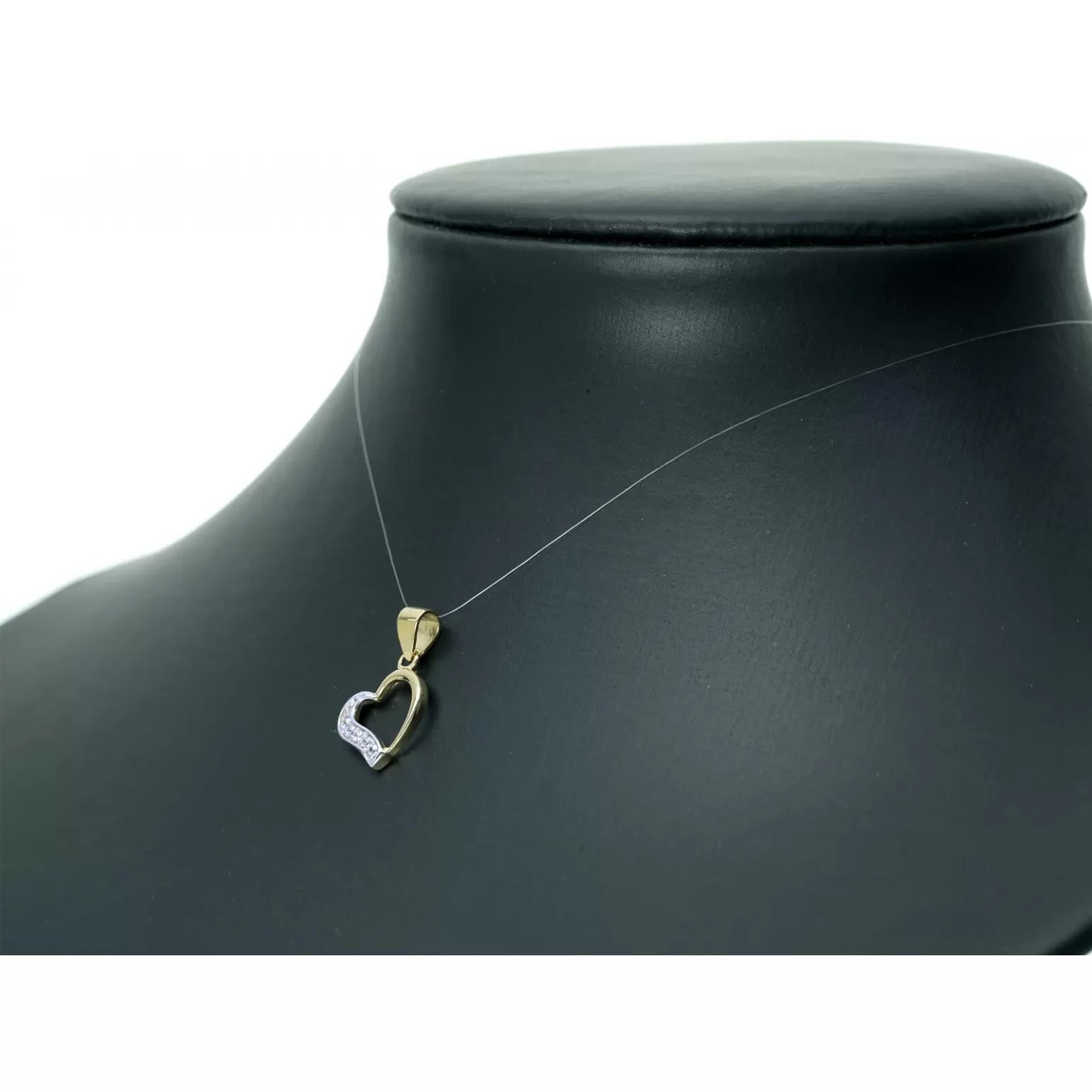 Pandantiv Aur 8K Inimă cu Zirconii 3.2336