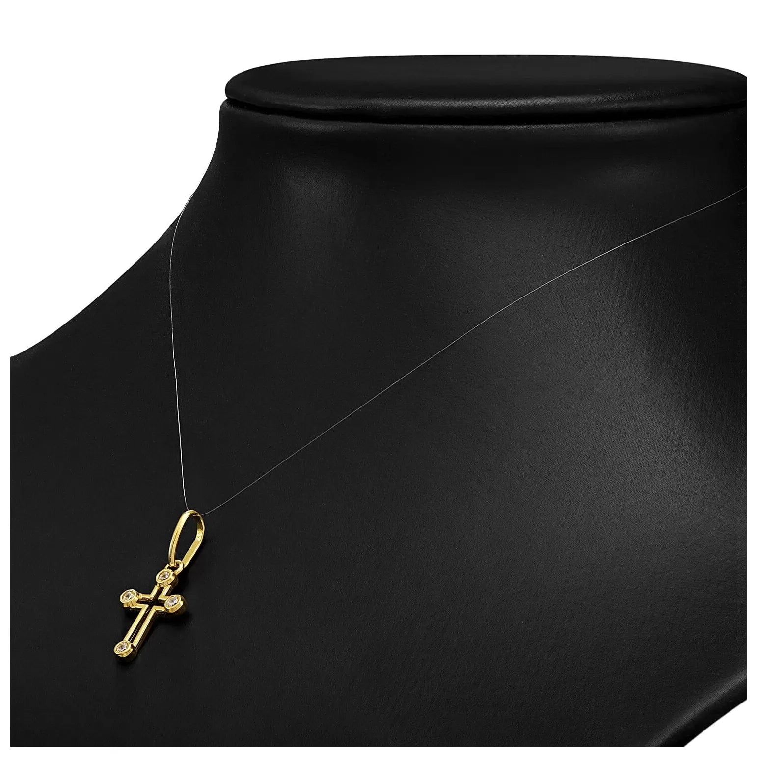 Cruciuliță Aur 8K Decorată cu Pietre 3.3022