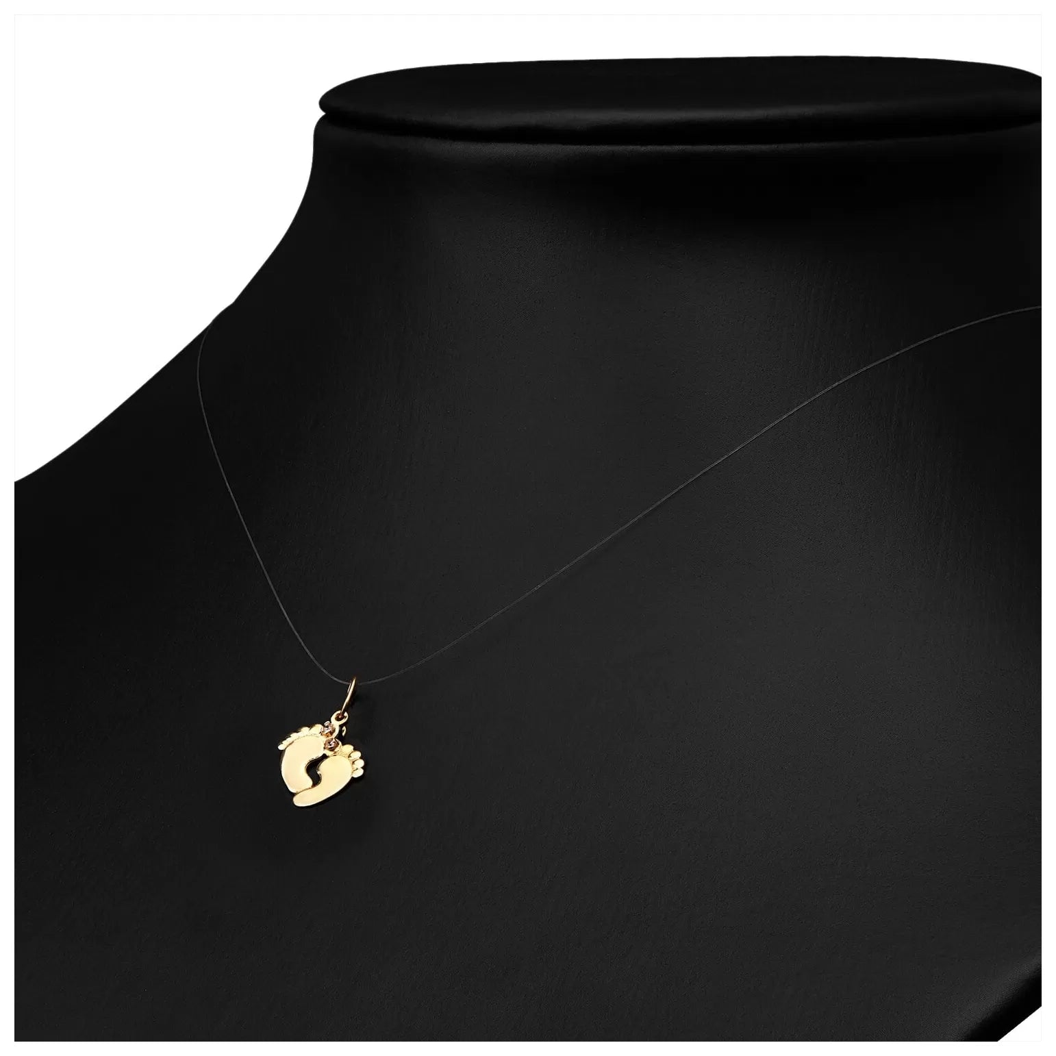 Pandantiv Delicat Piciorușe din Aur 8K Bobo-Mini